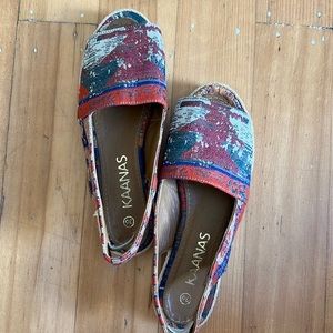 Canvas Espadrilles Slingback Sandals
